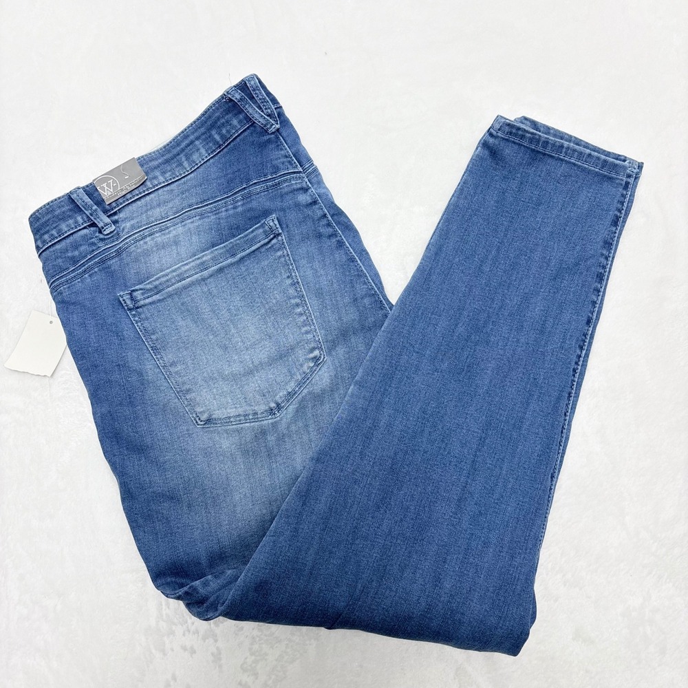 Plus 20W Wit & Wisdom Ab-Solution High Rise Denim Clean Girl Minimalist Chic NWT